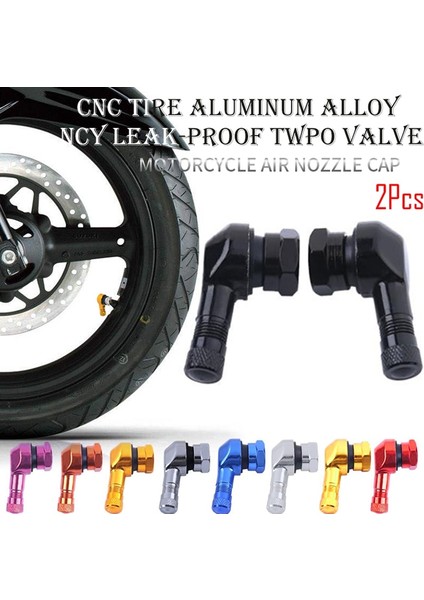 Mavi Stil 2 Adet Motosiklet Jant Lastik Tekerlekler Yedek Parça Valf Dirsek 90 Derece Açı Motosiklet Tekerlek Lastiği Tubeless Valf Kaynaklanıyor Jant Tekerlek Parçası (Yurt Dışından)