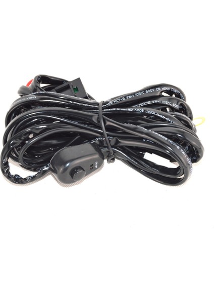 12V Tek Kurşun Stili Auxting Araba LED Işık Çubuğu Tel 3m 12V 40A Kablo Demeti Röle Tezgah Kablo Kiti Sigorta Otomatik Sürüş Offroad LED Çalışma Lambası (Yurt Dışından) modelleri