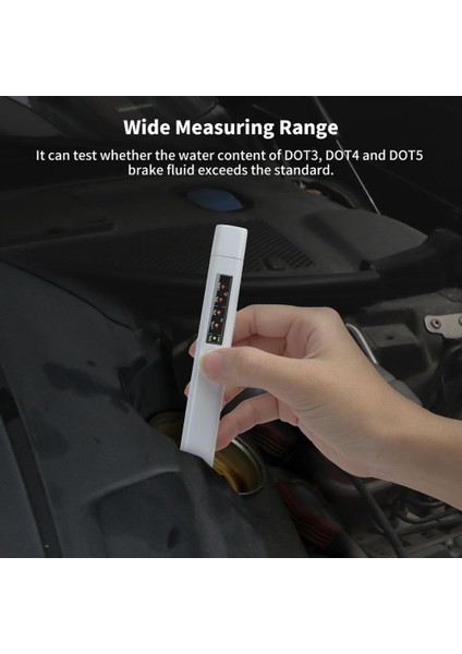 Beyaz Test Cihazı Stili Evrensel Fren Yağı Test Cihazı Doğru Yağ Si Teşhis Araçları LED Göstergesi Sıvı Test Kalemi Otomotiv Fren Yağı Test Cihazı (Yurt Dışından) fırsatları