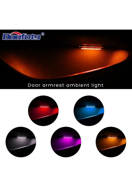 Pembe LED Araba Atmosfer Lambası Iç Oto Dıy Dekorasyon Gece Kapı Kase Işık Bmw E90 Mini Cooper Için Araba Dekorasyon Aksesuarları (Yurt Dışından) fiyatları