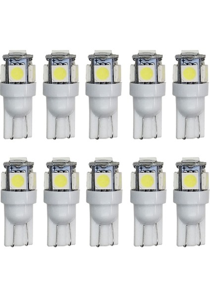 Sıcak Beyaz T10 LED W5W Smd LED Araba Iç Işık Plaka Ampul Dönüş Lambaları 5W5 T10 Beyaz Kırmızı Sarı Yeşil Pembe Mavi 12V (Yurt Dışından)