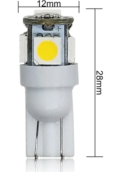 Sıcak Beyaz T10 LED W5W Smd LED Araba Iç Işık Plaka Ampul Dönüş Lambaları 5W5 T10 Beyaz Kırmızı Sarı Yeşil Pembe Mavi 12V (Yurt Dışından)