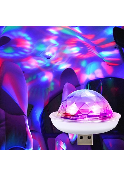 Android ile USB Dj Lamba LED Bar Gece Lambası LED Rgb Disko Işıkları Sahne Aydınlatma Projektör Karşılama Işığı Mikro Kristal Top Ses Parti Işığı (Yurt Dışından)
