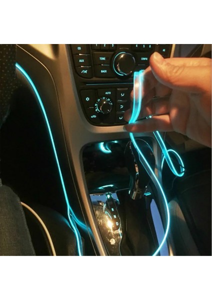 6m Uzaktan Kumanda Araba Ortam Işığı LED Ayak Lambası Araba Atmosfer Işıkları LED Şerit Rgb Renkli Çoklu Modlar Otomotiv Iç Dekoratif Işıklar (Yurt Dışından)