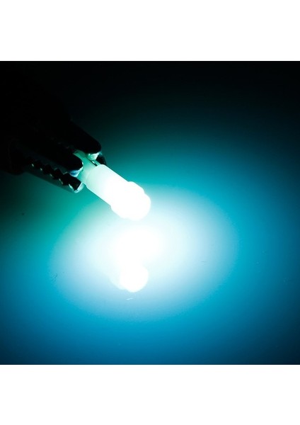 Buz Mavisi T5 LED Işıklar W1.2W W3W LED Araba Iç Işık Oto Yan Kama Pano Göstergesi Gösterge Lambası Ampul LED Süper Parlak (Yurt Dışından)