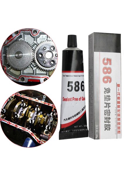 Yüksek Li 55G 586 Siyah Silikon Serbest Conta Yağa Dayanıklı Suya Dayanıklı Yüksek Sıcaklık Mastik Araba Motosiklet Tamir Tutkalı (Yurt Dışından) fiyatları