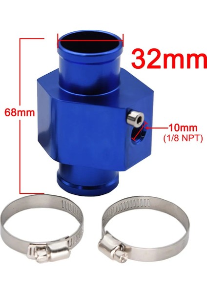 32 mm Mavi Stil Su Sıcaklığı Sıcaklık Bağlantı Borusu Sensör Göstergesi Radyatör Hortumu Adaptör Boyutu (Yurt Dışından)