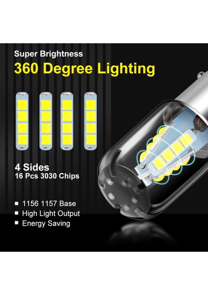 1156 BA15S P21W Stili Mor Baw LED Ampul BAY15D LED Ampul W R5W R10W Araba Dönüş Sinyali Işığı Dc 12V Oto Beyaz Kırmızı Sarı (Yurt Dışından) indirimleri