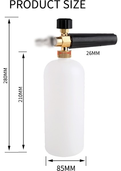 Lavor Sterwins Stili Için Yüksek Basınçlı Sabun Köpürtücü Kar Köpüğü Lance Köpük Nozul Jeneratörü Karcher Bosch Elitech Lavor Pennik Lavabo Yüksek Basınçlı Yıkayıcı (Yurt Dışından)