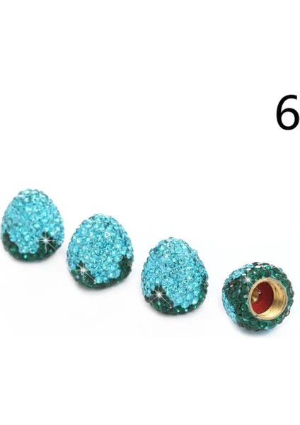 Stil 2-6 Stil Rystal Araba Lastik Valf Kapakları Elmas G Toz Geçirmez Tekerlek Valf Kapağı Araç Bling Araba Charms Dekor Oto Aksesuarları (Yurt Dışından)