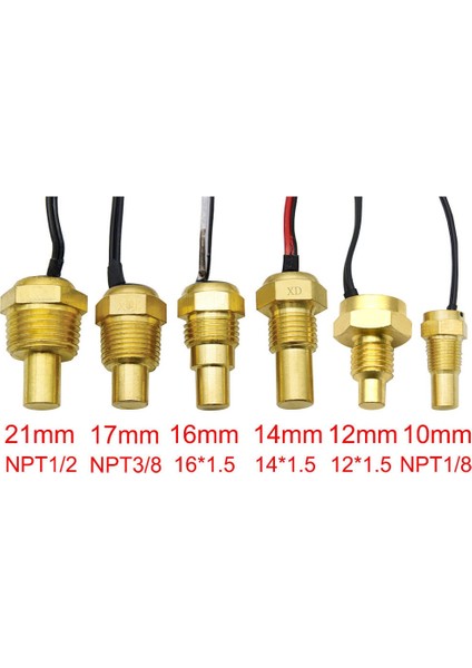 12MM Tarzı Evrensel Su Sıcaklık Sensörü Araba Sıcaklık Sensörü Su Sıcaklık Ölçer (Yurt Dışından)