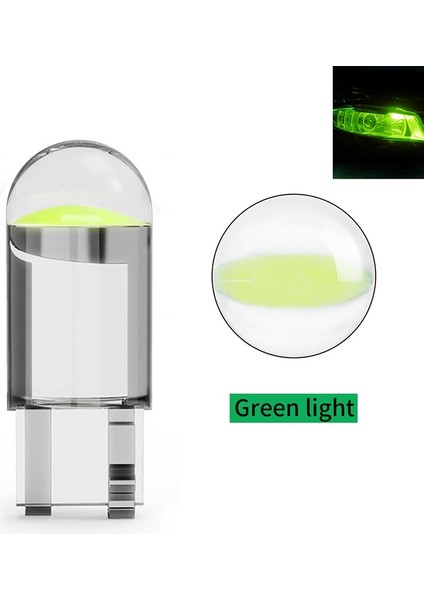 4 Adet Tarzı Yeşil x T10 W5W WY5W Cob LED Araba Kama Park Lambası Dönüş Yan Ampuller Gösterge Lambası Oto Plaka Işığı Beyaz Sarı Mavi (Yurt Dışından)