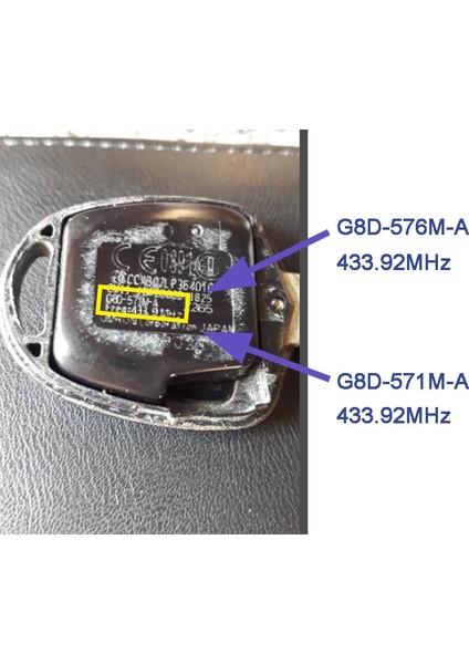 G8D-571M-A Mıt8 Stili Keyecu 433MHZ ID46 Mitsubajero, Lancer ve Outlander Için Yükseltilmiş Flip 2 Düğmeli Uzaktan Anahtarlık Sol MIT11R Sağ Bıçak (Yurt Dışından)