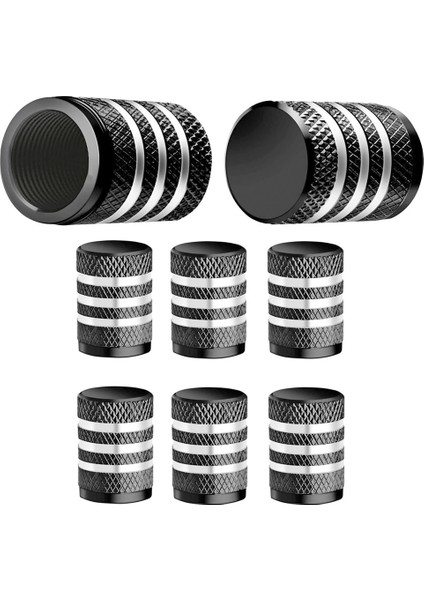 Tip B - Siyah Stil 8 Adet Lastik Valf Kapakları Lastik Jant Kök Kapağı Toz Geçirmez Oto Jant Kapağı Alüminyum Alaşım Arabalar ve Motosikletler Için Nipel Kapakları Bisikletler (Yurt Dışından)