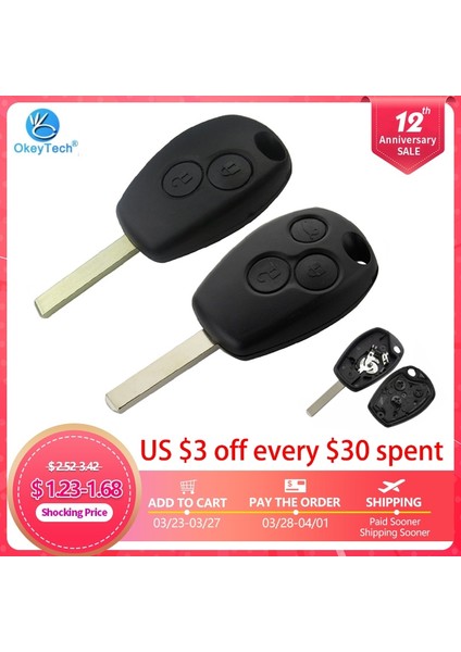 3 Düğme Bıçağı Var Okeyte Düğmesi Kesilmemiş Boş Bıçak Yedek Araba Anahtarı Kapağı Durumda Fob Renault Dacia Modus Clio 3 Twingo Kangoo Anahtar Kabuk (Yurt Dışından) fiyatları