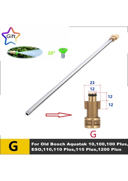 Beyaz Stil 21INCH Araba Püskürtücü Uzatma Lance. Karcher Için Farklı Erkek Konu Adaptörü, Lavorbrands Of Yüksek Basınçlı Yıkayıcı Çamaşır Makinesi (Yurt Dışından)