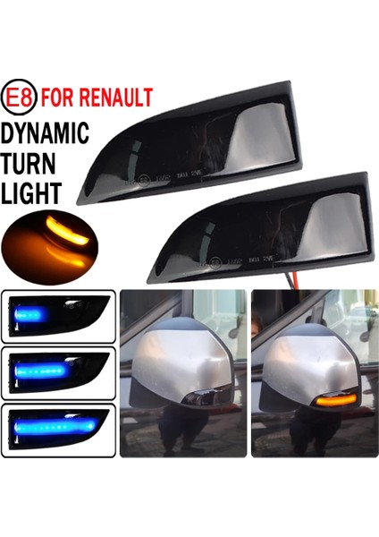 Kristal Tarzı Renault Megane 3 Için Fit Mk3 Iıı Rs Laguna Iıı X91 Fluence LED Dinamik Flaşör Gösterge Aynası Dönüş Işık Sinyali (Yurt Dışından) modelleri