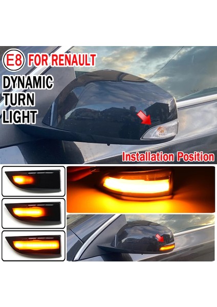 Kristal Tarzı Renault Megane 3 Için Fit Mk3 Iıı Rs Laguna Iıı X91 Fluence LED Dinamik Flaşör Gösterge Aynası Dönüş Işık Sinyali (Yurt Dışından) indirimleri