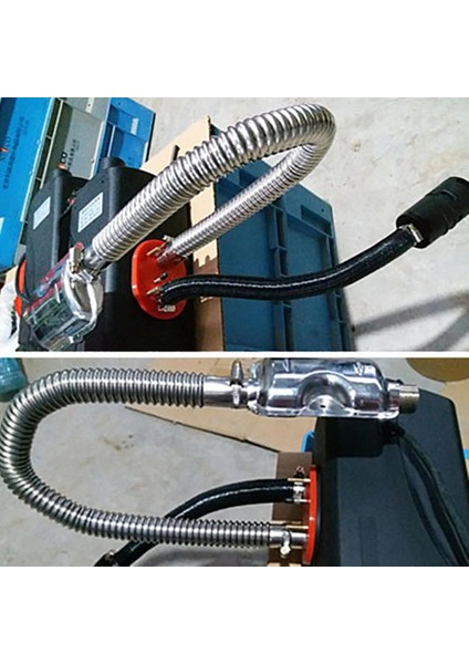 Yenı 60 cm Araba Egzoz Borusu Park Hava Isıtıcı Tankı Dizel Gaz Havalandırma Hortumu Otomobil Egzoz Borusu Oluklu Yuvarlak Boru (Yurt Dışından) fiyatları