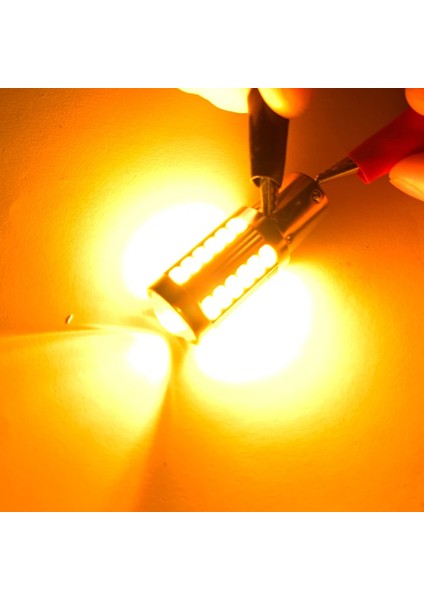 1156 BA15S P21W Stili Sarı 2x BAU15S PY21W Baw LED BAY15D LED Ampul Ters Işıklar Fren Lambası Araba LED Dönüş Sinyali Işığı (Yurt Dışından)