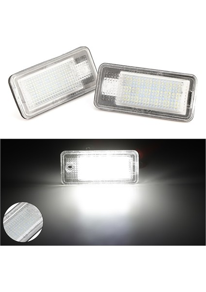 2 Adet Plaka Işık Audi A3 S3 A4 S4 B6 A6 S6 A8 S8 Araba Ruhsatı Plaka Işık Lambası Için LED Işık Araba Işıkları Sıcak (Yurt Dışından)
