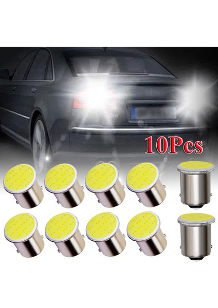 Beyaz Üst Parlak Araba P21W BA15S LED Cob Dönüş Sinyali Ampul Otomatik Ters Park Fren Lambası 12V Kama Sinyali Yan Lamba (Yurt Dışından) indirimleri