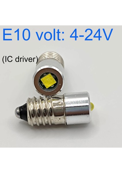 4 Adet Lot Tarzı E10 .4-24V LED P13.5S E10 3W 3V 4.5V 6V 18V 24V LED Lamba Ampul El Feneri Değiştirme Ampul Torch Acil Durum Ampulleri Çalışma CD Hücreleri (Yurt Dışından)