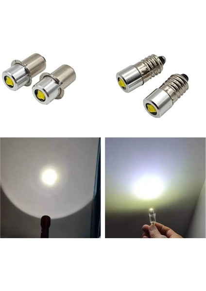 4 Adet Lot Tarzı E10 .4-24V LED P13.5S E10 3W 3V 4.5V 6V 18V 24V LED Lamba Ampul El Feneri Değiştirme Ampul Torch Acil Durum Ampulleri Çalışma CD Hücreleri (Yurt Dışından)