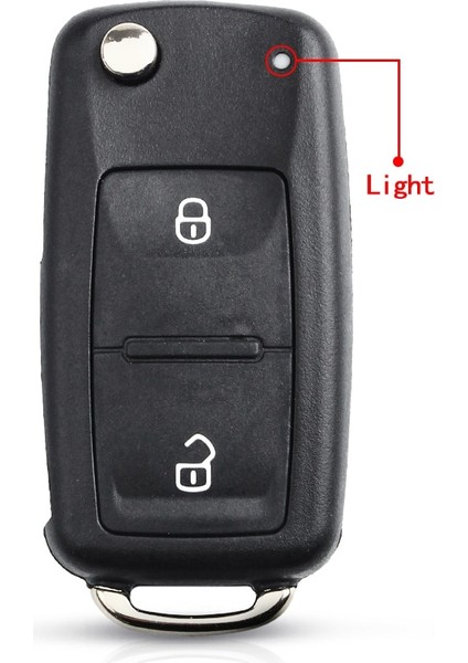 2 Düğme Keyyou Düğmeler Katlanır Araba Uzaktan Anahtar Flip Anahtar Kabuk Volkswagen Vw Polo Passat B5 Tiguan Golf Koltuk Skoda Oto Boş Anahtar (Yurt Dışından)
