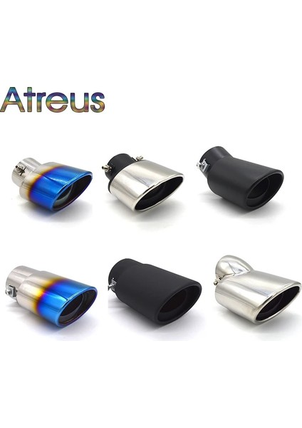 No.1 Tarzı Atreus Evrensel Araba Oto Egzoz Susturucu Ucu Paslanmaz Çelik Boru Krom Trim Modifiye Araba Arka Kuyruk Boğaz Astar Aksesuarları (Yurt Dışından) fiyatları
