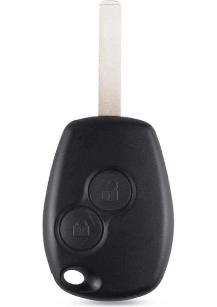 2 Düğme Stili Keyyou Yeni Yedek 2 Düğme Anahtarlık Uzaktan Kabuk Kılıf Uncut Blade Renault Modus Clio 3 Twingo (Yurt Dışından)