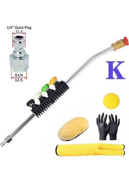 Mor Tarzı Yüksek Basınçlı Temizleyici Püskürtme Tabancası Roterende Turbo Metalen Uzatma Çubuğu Memesi Jet Ipuçları Parkside Lavor Karcher Için Araba Yıkama (Yurt Dışından)