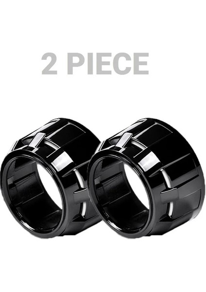 2 Adet Siyah Stil 2.5 Inç Bi Xenon Hıd Projektör Lens Kabuk Siyah Gümüş Örtü Maskesi Oto Motosiklet Far Güçlendirme Lensler Işık Muhafaza Kapağı (Yurt Dışından)