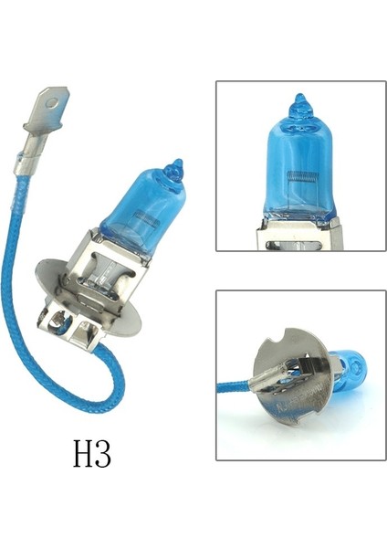 H3 2 Adet H1 H3 H4 H7 H11 Hbw 6000K Süper Parlak Beyaz Araba Işık Halojen Lamba Ampulü Araba Styling Far Sis Farları (Yurt Dışından)