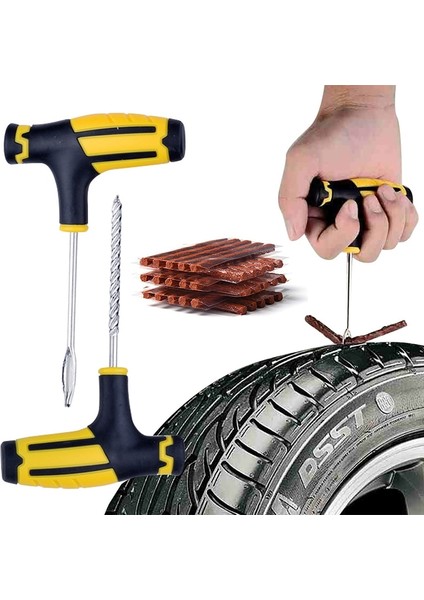 Bir Stil 1 Takım Araba Lastik Tamir Aletleri Kiti Eva Çanta ile Acil Durum Kiti Garaj Çivileme Aracı Oto Motosiklet Tubeless Lastik Delinme Fişi (Yurt Dışından) modelleri
