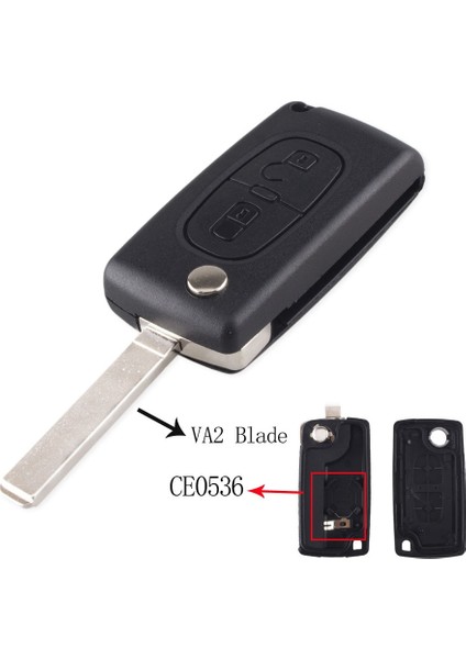 Model 1 Stili Citroen Için Keyyou Düğmeler Katlanır Uzaktan Çevirme Araba Anahtarı Kabuk Durumda Peugeot Sw 607 Citroe Berlingo Için (Yurt Dışından)
