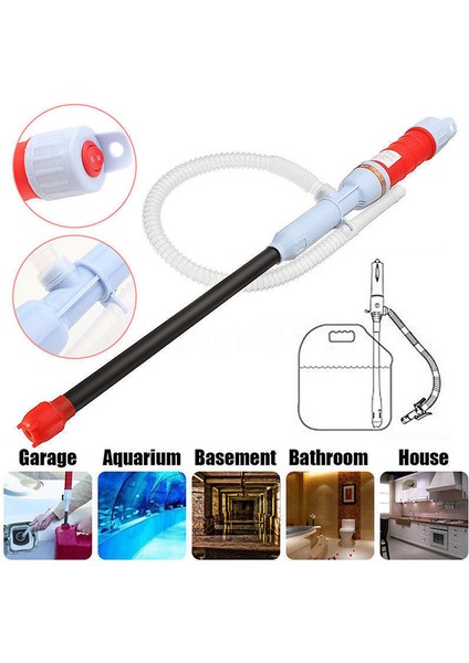 Kırmızı Stil Yeni 58CM Elektrikli Otomatik Yakıt Akışkan Su Pumon Pompası Akülü Gaz Su Banyo Göleti Manuel Pompa (Yurt Dışından) modelleri