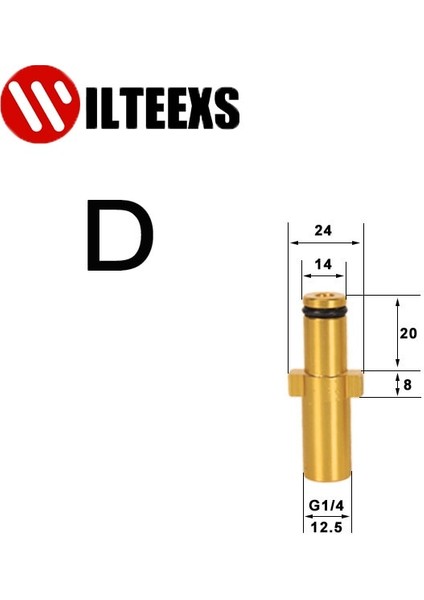 Xiyu Shop D Nilfisk Stili Basınçlı Yıkama Tabancası Lance Bayonet Konnektör Kar Köpüğü Lance Nozul Adaptörü Köpük Topu Sabun Tabancası Adaptörü (Yurt Dışından)