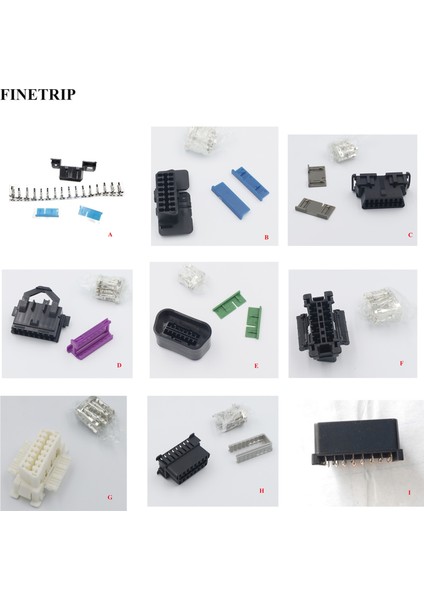 D-Vw Stili Için 2022 Fınetrıp Oto Parçası Obd2 Obd-Iı Soket Otomotiv Teşhis Arayüzü Dişi Konnektör Bmw Için Vw Toyota Için (Yurt Dışından) fiyatları