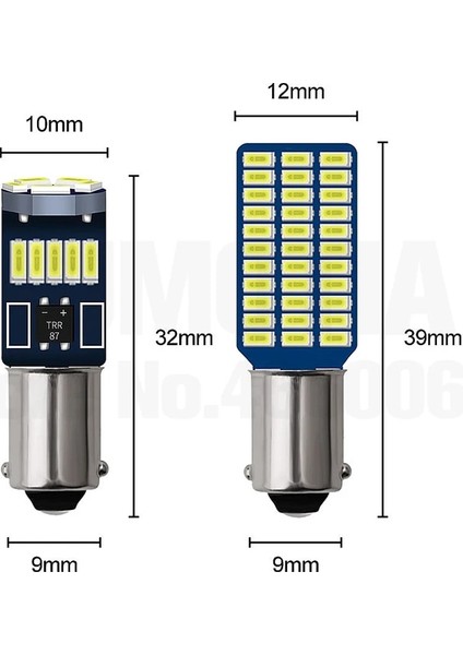 Beyaz Sınırlı Teklif 2x Araba LED Işık BA9S T4W LED Lambalar Araba Plaka Işık Okuma Lambası DC12V (Yurt Dışından) modelleri