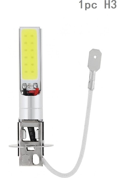 1 Adet H3 Araba Sis Lambası H1 H3 Canbus Süper Parlak LED Ampul Far Cob 12V Çalışan Işık Oto Motosiklet Lambası (Yurt Dışından)