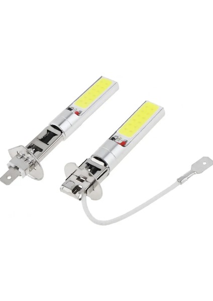 1 Adet H3 Araba Sis Lambası H1 H3 Canbus Süper Parlak LED Ampul Far Cob 12V Çalışan Işık Oto Motosiklet Lambası (Yurt Dışından)