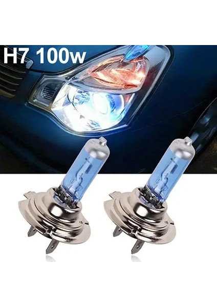 Beyaz H1 100W 2 Adet H1H4H7 Xenon Gaz Halojen Far Beyaz Lambalar 12V 5000K Ampuller (Yurt Dışından)