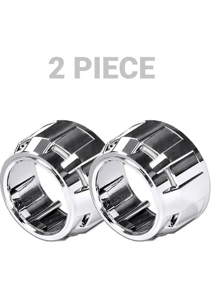 2 Adet Gümüş Tarzı 2.5 Inç Bi Xenon Hıd Projektör Lens Kabuk Siyah Gümüş Örtü Maskesi Oto Motosiklet Far Güçlendirme Lensler Işık Muhafaza Kapağı (Yurt Dışından)