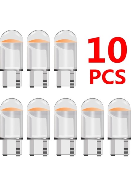 10 Adet Tarzı Kırmızı Araba LED T10 W5W Canbus Cam Cob 6000K Okuma Kubbe Lamba Işaretleyici Kama Plaka Ampul Dc 12V Beyaz Mavi Kırmızı (Yurt Dışından)