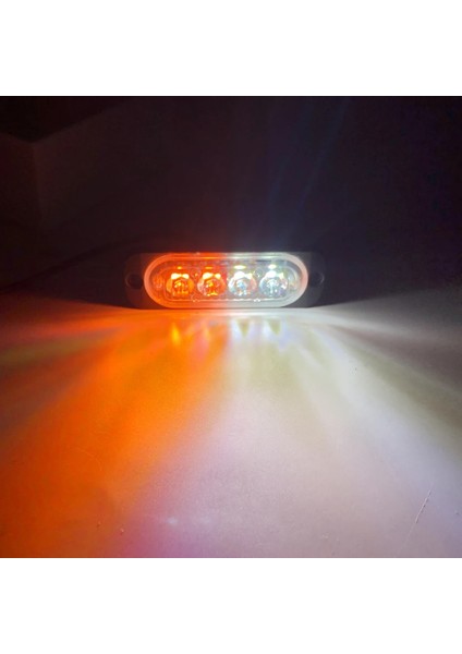 1 Adet Tarzı Sarı Beyaz Araba Strobe Uyarı Işığı Acil Durum Lambası Işık Çubuğu Otomatik Yanıp Sönen Sinyal Lambası Polis Kamyon Suv Motosiklet Için LED Işık Şeridi (Yurt Dışından)