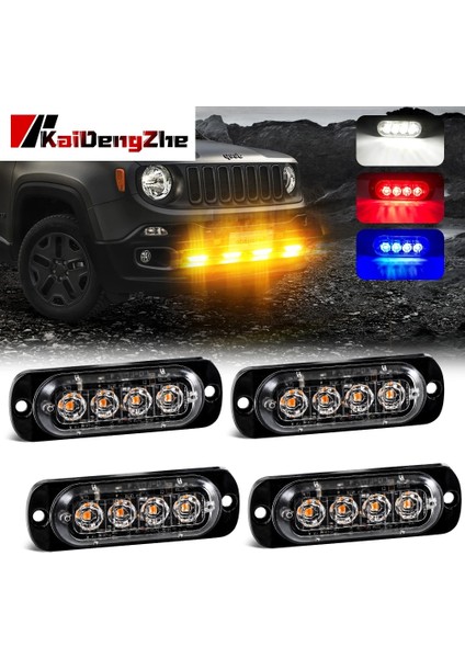 1 Adet Tarzı Sarı Beyaz Araba Strobe Uyarı Işığı Acil Durum Lambası Işık Çubuğu Otomatik Yanıp Sönen Sinyal Lambası Polis Kamyon Suv Motosiklet Için LED Işık Şeridi (Yurt Dışından) fiyatları