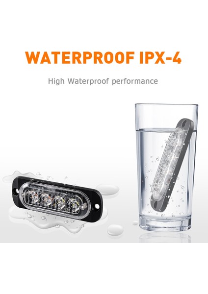 1 Adet Tarzı Sarı Beyaz Araba Strobe Uyarı Işığı Acil Durum Lambası Işık Çubuğu Otomatik Yanıp Sönen Sinyal Lambası Polis Kamyon Suv Motosiklet Için LED Işık Şeridi (Yurt Dışından) indirimleri