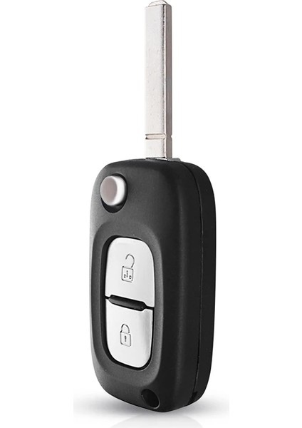 Va2 2 Düğme Stili Keyyou Düğmeler Uzaktan Çevirme Araba Anahtarı Kabuk Kılıf Fob Kapak Renault Clio Megane Kangoo 2 Modus HU83 Bıçak Araba Aksesuarları (Yurt Dışından)