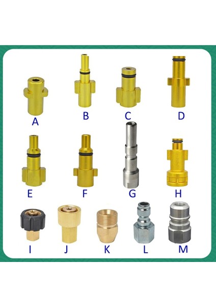 Xiyu Shop Hızlı Tak Tarzı Basınçlı Yıkama Tabancası Lance Bayonet Konnektör Kar Köpüğü Lance Nozul Adaptörü Köpük Topu Sabun Tabancası Adaptörü Bağlantı Parçası (Yurt Dışından)